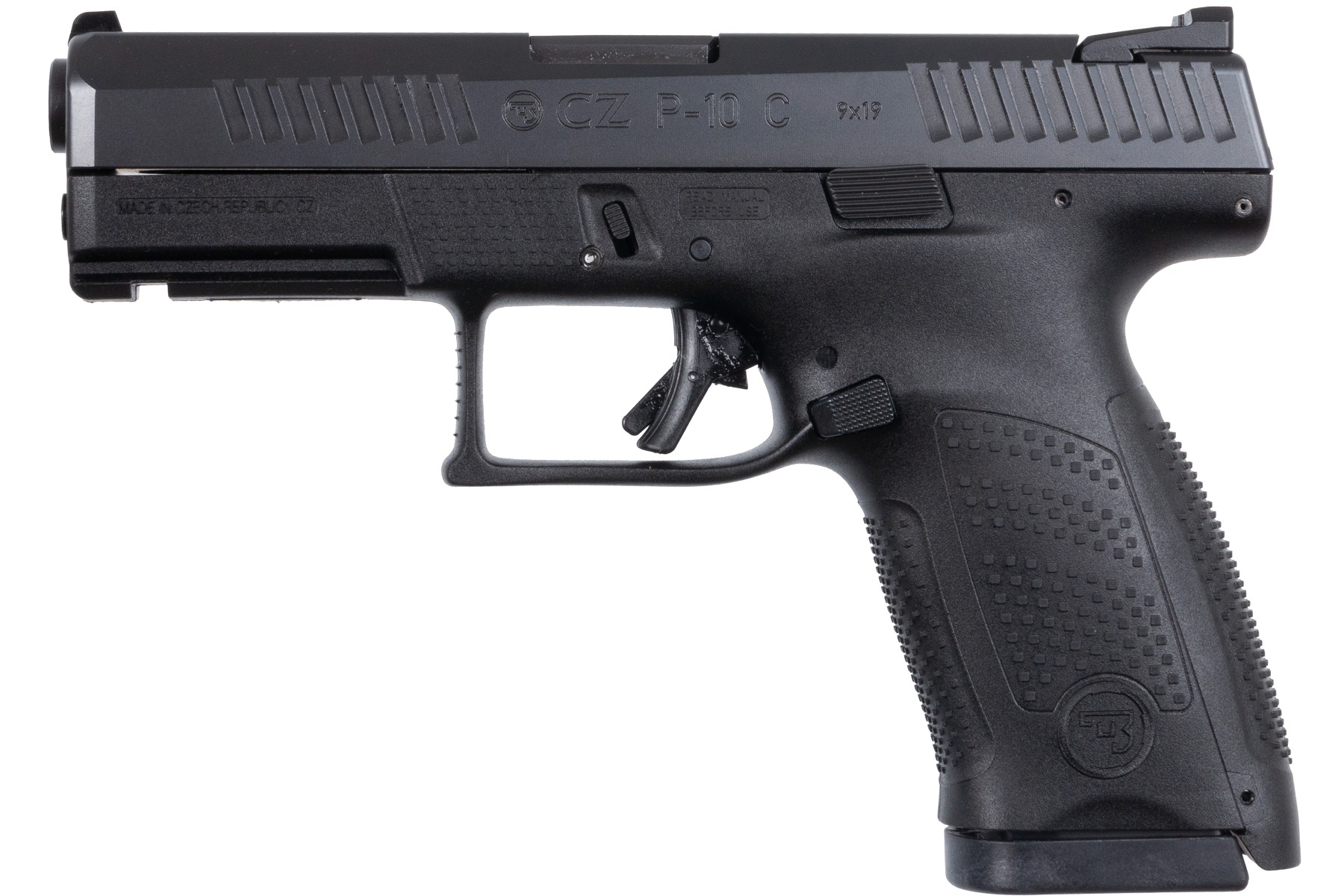 CZ P-10 C 9mm Semi-Auto Pistol, Black, 10+1 Capacity, 4" Barrel