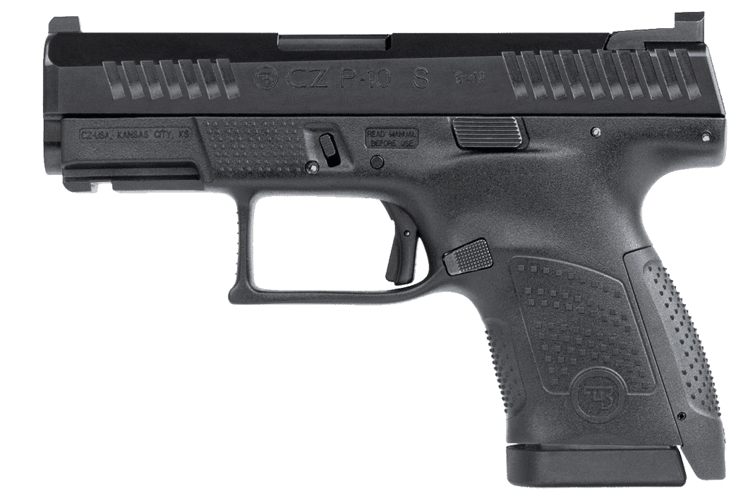 CZ P-10 S 9mm Striker-Fired Pistol – Black, 3.5" Barrel, 10+1 Capacity