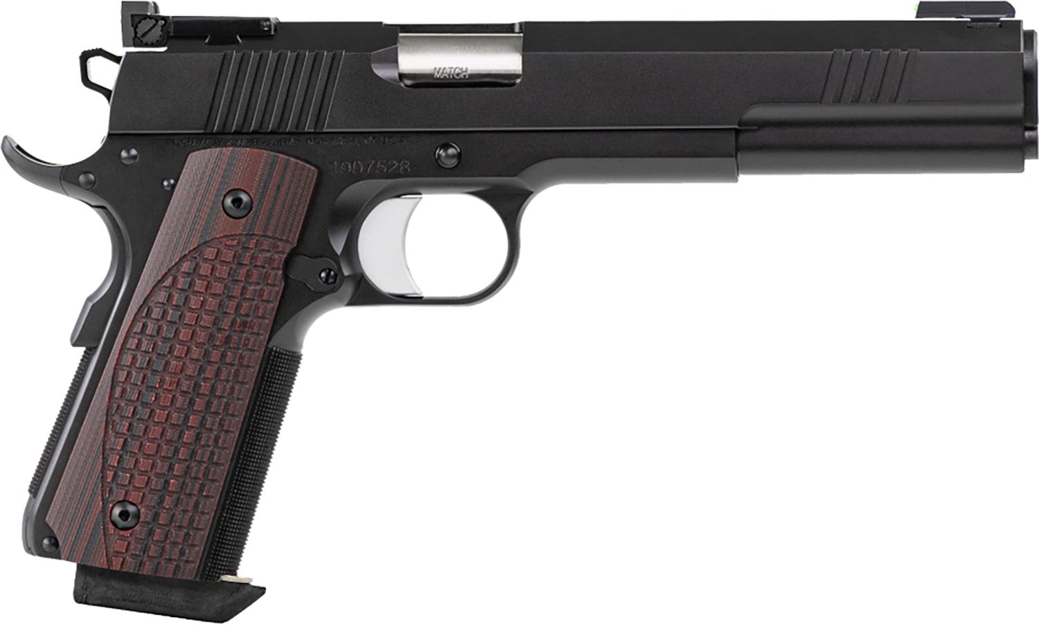 Dan Wesson Bruin 10mm 1911 semi-auto pistol with 6-inch stainless barrel and optic-ready serrated slide in black
