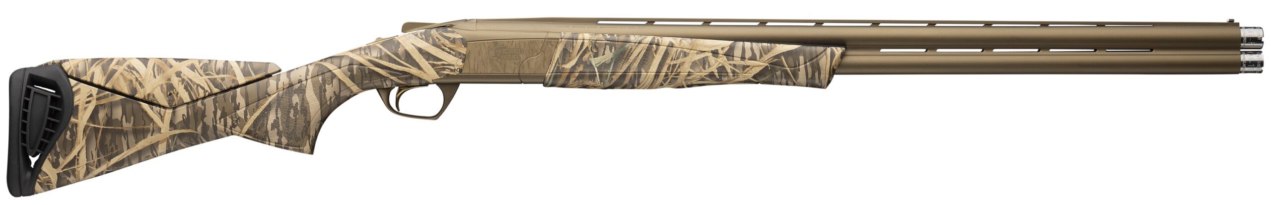Browning Cynergy Wicked Wing over/under shotgun in Mossy Oak Shadow Grass Habitat camouflage with 26-inch barrel