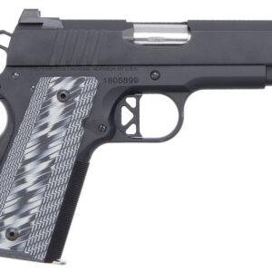 Dan Wesson ECP single-action 9mm 1911 pistol in black with 4-inch barrel and serrated slide