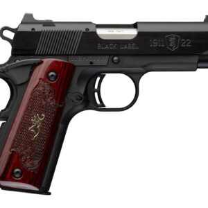 Browning 1911-22 Medium Compact semi-auto pistol chambered in .22 LR with 3.63-inch barrel and beavertail grip safety