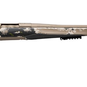 Browning X-Bolt 2 Speed Long Range bolt-action rifle in 6.8 Western with OVIX camo stock and smoked bronze finish