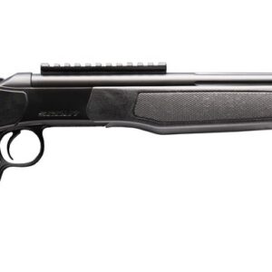 CVA Scout XP single shot rifle in .400 Legend with 20-inch threaded barrel and black synthetic stock