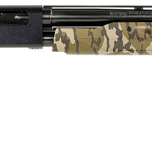 Mossberg Maverick 88 Bantam 20 gauge pump-action shotgun with 22-inch blued barrel and camo stock