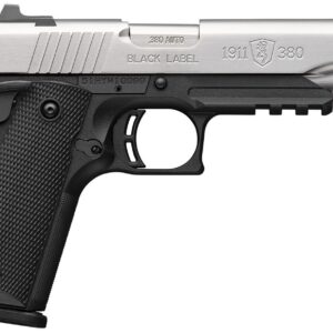 Browning 1911-380 .380 ACP Stainless Rail Pistol 4.25" Barrel 8+1