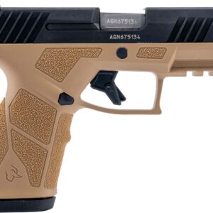 Taurus GX2 9mm Striker-Fired Pistol – Black/Tan, 3.38" Barrel, 10+1 Capacity