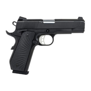 Tisas 1911 Carry .45 ACP semi-auto pistol in black with 4.25-inch barrel and Novak sights