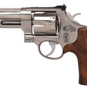 Smith & Wesson Model 610 Mountain Gun 10mm stainless steel revolver with 4.125-inch barrel and adjustable rear sight