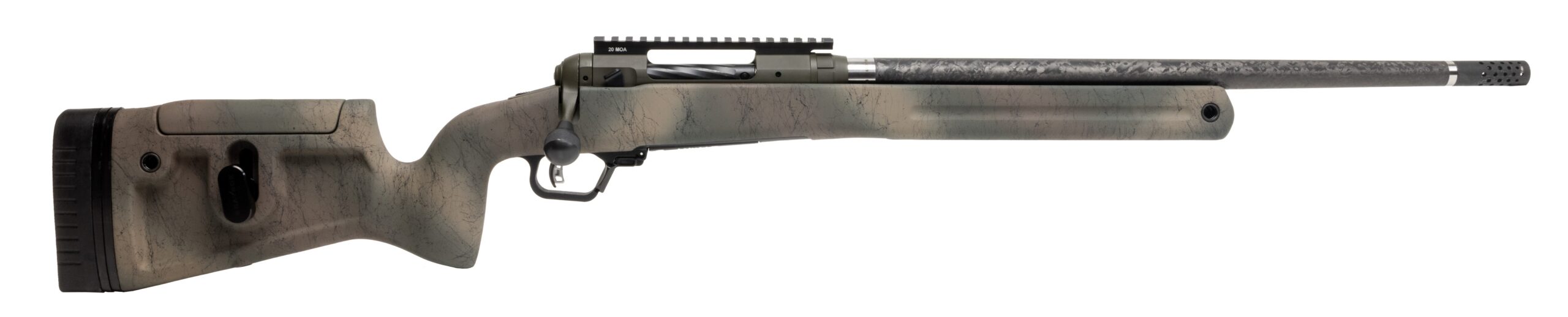 Savage Arms 110 Pro Pursuit bolt-action rifle in .28 Nosler with camo finish and 20-inch barrel