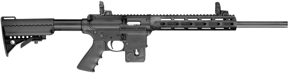 Smith & Wesson M&P15-22 PC Sport .22 LR Semi-Auto Rifle – 18" Barrel, Magpul MBUS Sights