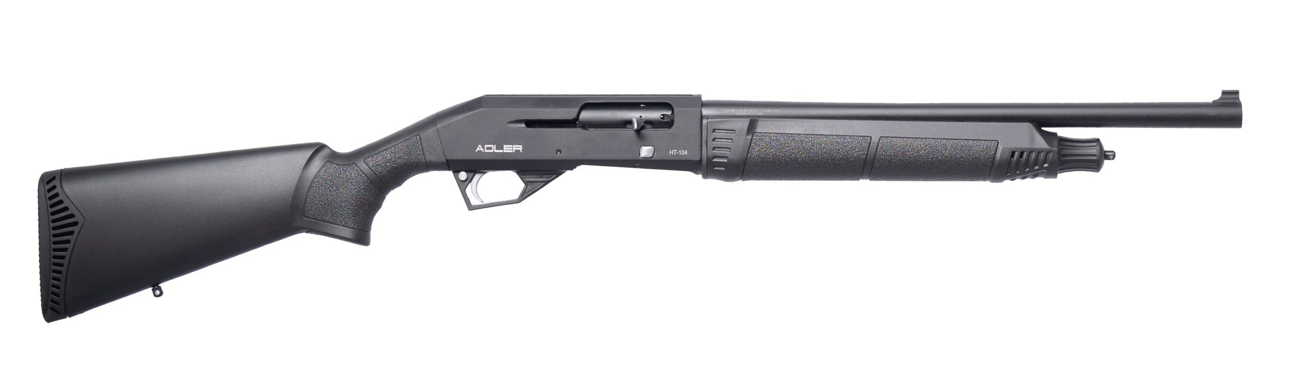 Four Peaks Adler HT-104 semi-automatic 12 gauge shotgun with 18.5-inch barrel in black finish