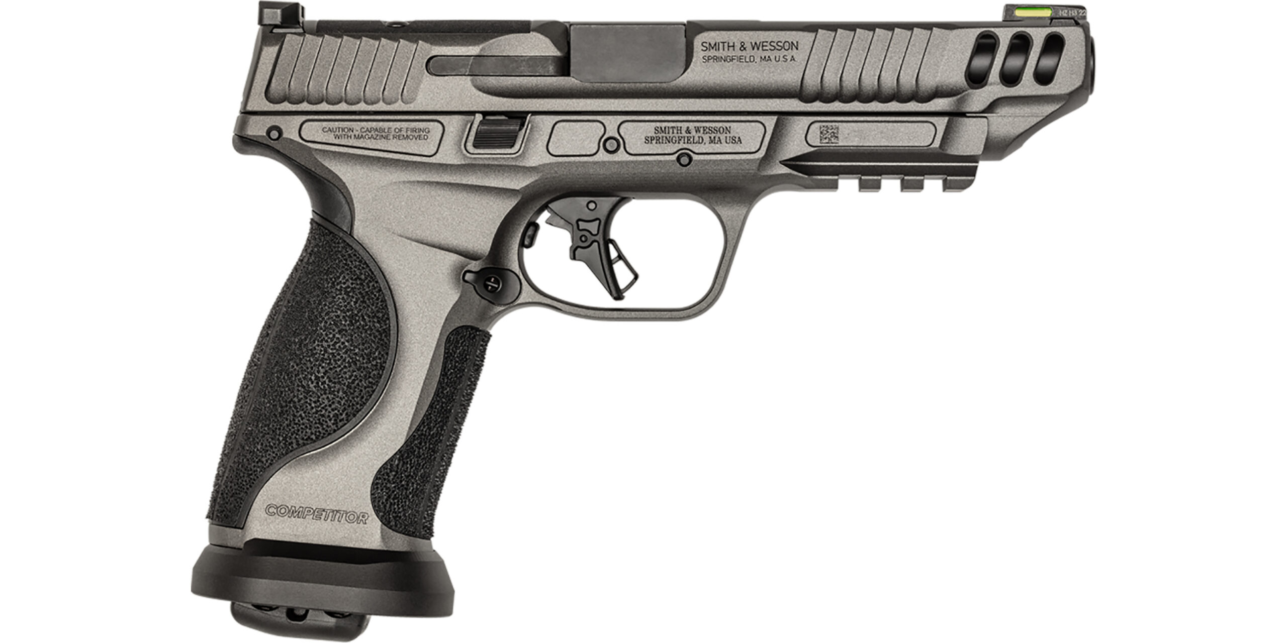 S&W M&P9 M2.0 PC COMPETITOR 5" - 4-10-RD MAG METAL FR TUNG GRAY - Image 4