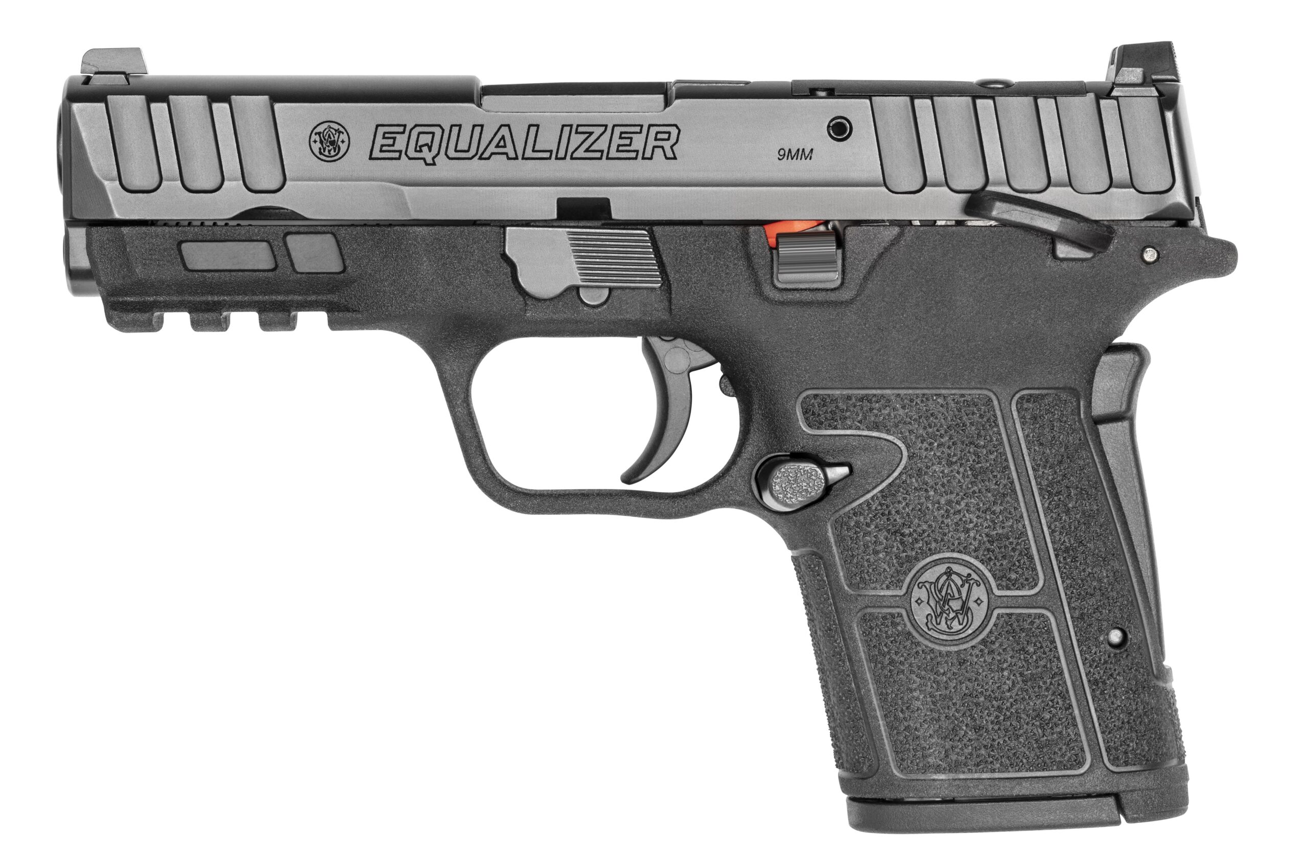 Smith & Wesson Equalizer 9mm semi-auto pistol with optic-ready slide and black Armornite finish, model 13591