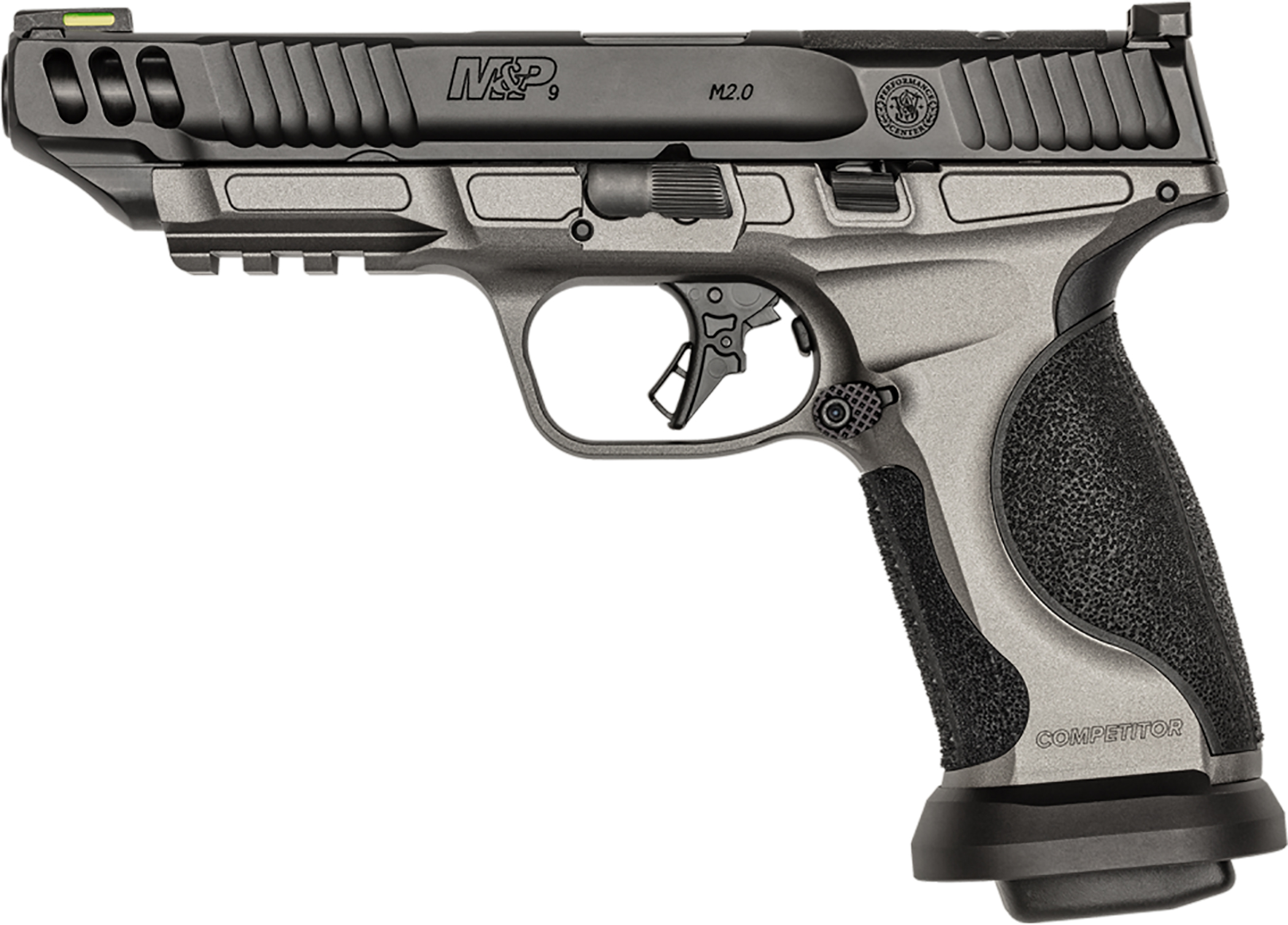 S&W M&P9 M2.0 PC COMPETITOR 5" - 4-17RD MAG METAL FR BI TONE GR