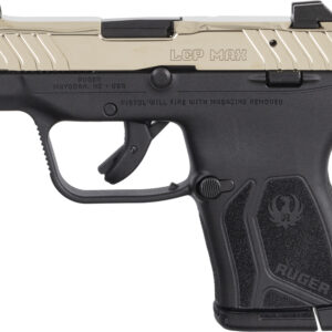 RUGER LCP MAX 380ACP FRONT - NIGHT SGT CHAMPAGNE PVD SLIDE