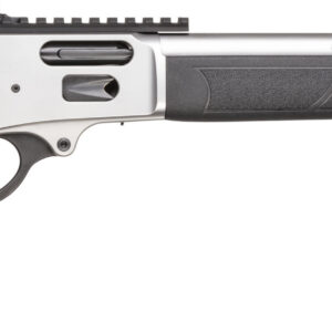 Smith & Wesson 1854 lever action rifle in .45 Long Colt with stainless steel finish and black synthetic stock