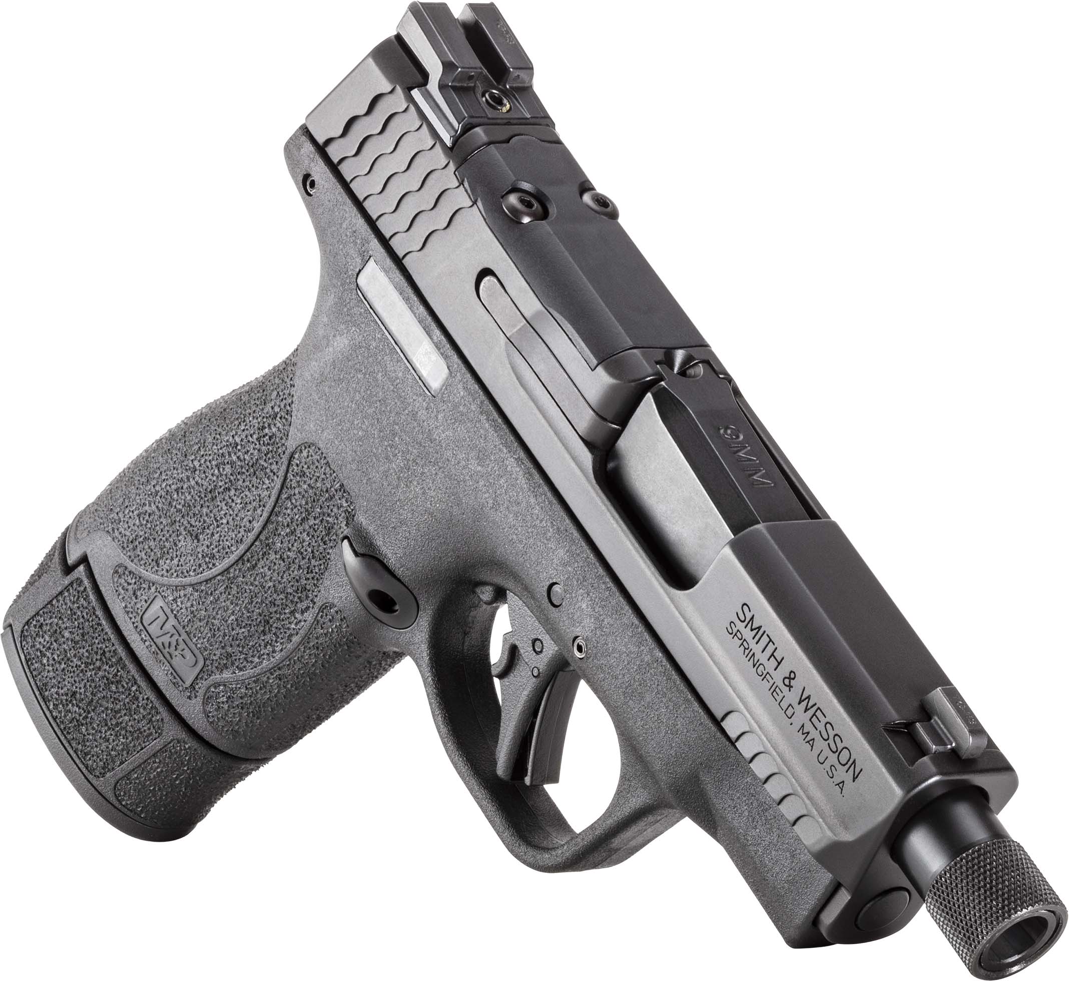 Smith & Wesson M&P Shield Plus 9mm Pistol – 3.7" Threaded Barrel, Night Sights, Optic Ready, 15+1 - Image 2