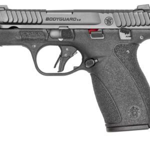 Smith & Wesson Bodyguard 2.0 .380 ACP striker-fired pistol in black with tritium front night sight and serrated slide