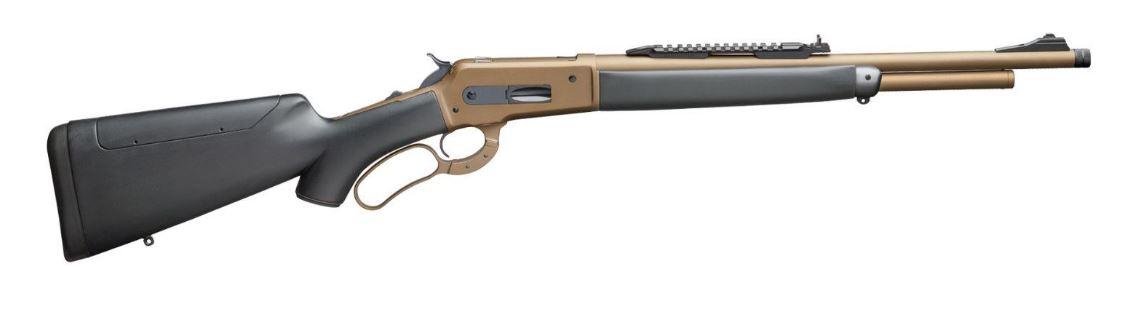 Taylor's & Company 1886 BB MKII lever action rifle in .45-70 Government with 19-inch barrel and tan and black finish
