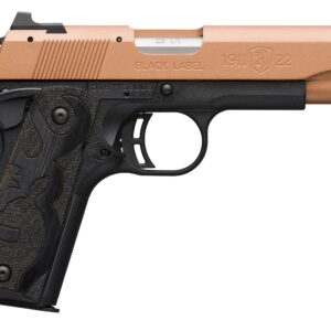Browning 1911-22 Black Label compact pistol in copper finish with 4.25-inch barrel chambered in .22 LR