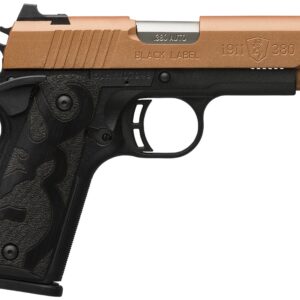 Browning 1911-380 Copper Edition .380 ACP semi-auto pistol with 3.6-inch barrel and copper finish, right side view