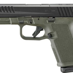 Ruger RXM 9mm Striker-Fired Pistol – Black/OD Green, 15+1, 4" Barrel, Optic Ready