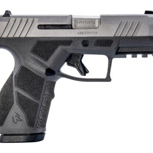 Taurus GX2 9mm striker-fired pistol in stainless and grey finish with 3.37-inch barrel