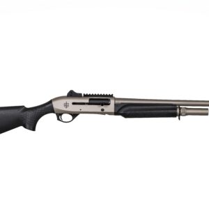 Military Armament Corp MAC 2 Tactical semi-automatic 12 gauge shotgun with 18.5-inch barrel in nickel finish and black synthetic stock