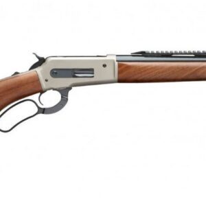 Taylor's and Company 1886 Big Boy Evolution lever action rifle in .45-70 Government with 19-inch barrel, grey finish, and wood stock