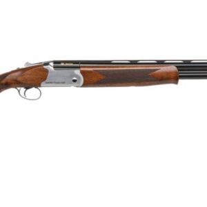 Spandau Premier Field 12 gauge over/under shotgun with 26-inch barrel, stainless finish, and wood stock