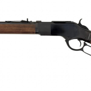 Taylor's & Company TC73 9mm lever-action rifle with 18-inch threaded barrel, blued finish, and wood stock