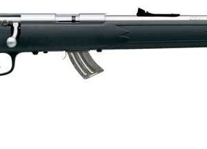 Savage Mark II-FSS stainless bolt-action rifle in .22 LR with 21-inch barrel and adjustable open sights