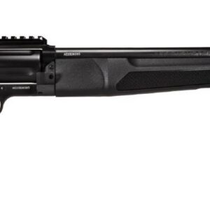 Taurus Judge Home Defense revolver in matte black with 13-inch barrel and Picatinny rail, chambered in .410/.45 Long Colt