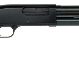 Mossberg Maverick 88 pump-action 12 gauge shotgun with 18.5-inch blued barrel and bead sight