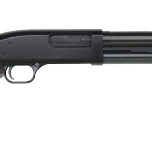 Mossberg Maverick 88 pump-action shotgun in 12 gauge with 18.5-inch blued barrel and folding stock, model 31027