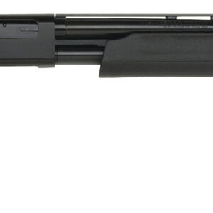 Mossberg Maverick 88 pump-action shotgun in 20 gauge with 26-inch blued barrel and black synthetic stock