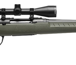 Savage AXIS II XP .400 Legend bolt-action rifle with green scope package, black synthetic stock, 20-inch barrel
