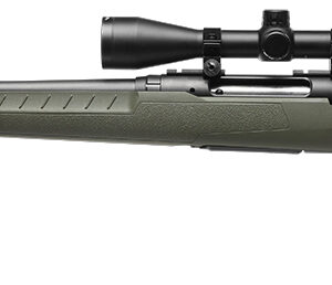 Savage AXIS II XP left-hand bolt-action rifle in .223 Rem with green synthetic stock and 22-inch barrel