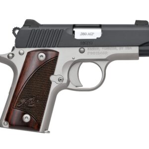 Kimber Micro Two-Tone .380 ACP semi-automatic pistol with two-tone finish and tritium night sights, right side view