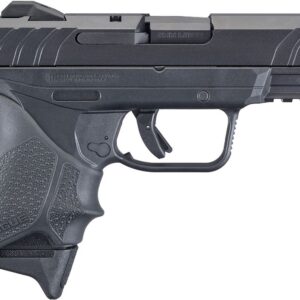 Ruger Security-9 Compact 9mm semi-automatic pistol with blued finish and serrated slide, model 3829