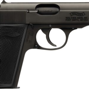 Walther PP semi-automatic pistol in .32 ACP with black finish and 3.9-inch barrel