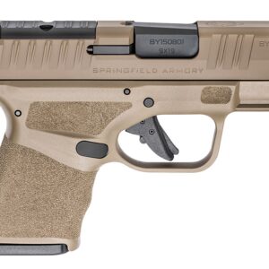 Springfield Armory Hellcat OSP 9mm FDE striker-fired micro-compact pistol with fiber optic front sight and OSP optic-ready slide