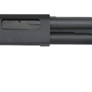 Mossberg 590 Shockwave 20 gauge pump-action pistol grip firearm with 14.375-inch blued barrel and synthetic grip