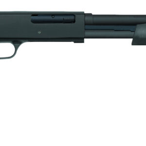 Mossberg 590 Persuader .410 bore pump-action shotgun with 18.5-inch matte blued barrel and black synthetic stock