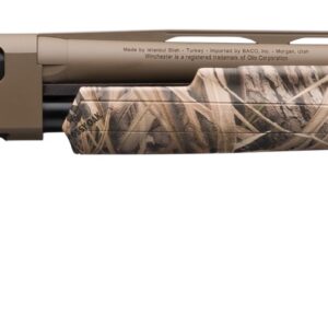 Winchester SXP Hybrid Hunter pump-action shotgun in 20 gauge with 28-inch barrel and Mossy Oak Greenleaf camo finish