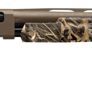 Winchester SXP Hybrid Hunter 12 gauge pump-action shotgun with 28-inch barrel in Mossy Oak Bottomland camouflage finish