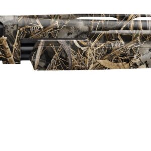 Winchester SXP Waterfowl pump-action shotgun in Mossy Oak MAX-7 camouflage with 26-inch barrel and fiber optic front sight