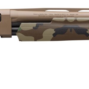 Winchester SXP Hybrid Hunter 12 gauge pump-action shotgun with 28-inch barrel in Woodland Camo finish