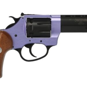 Charter Arms Pathfinder II .22 LR revolver with lavender finish and wood grips, 3.5-inch barrel, right-side profile